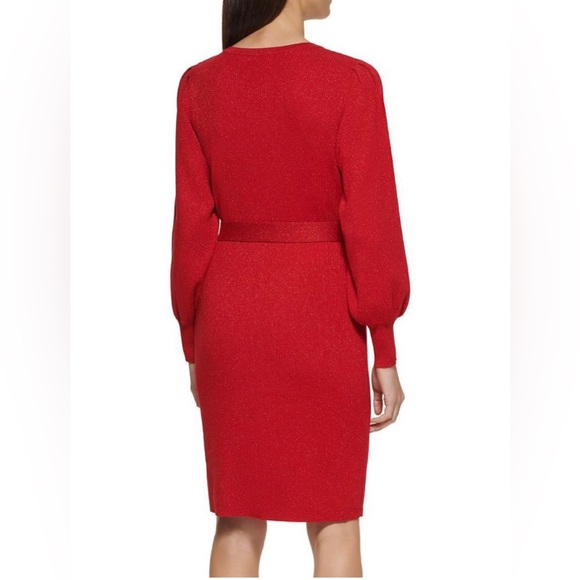Calvin Klein metallic midi sweaterdress - Picture 2 of 2